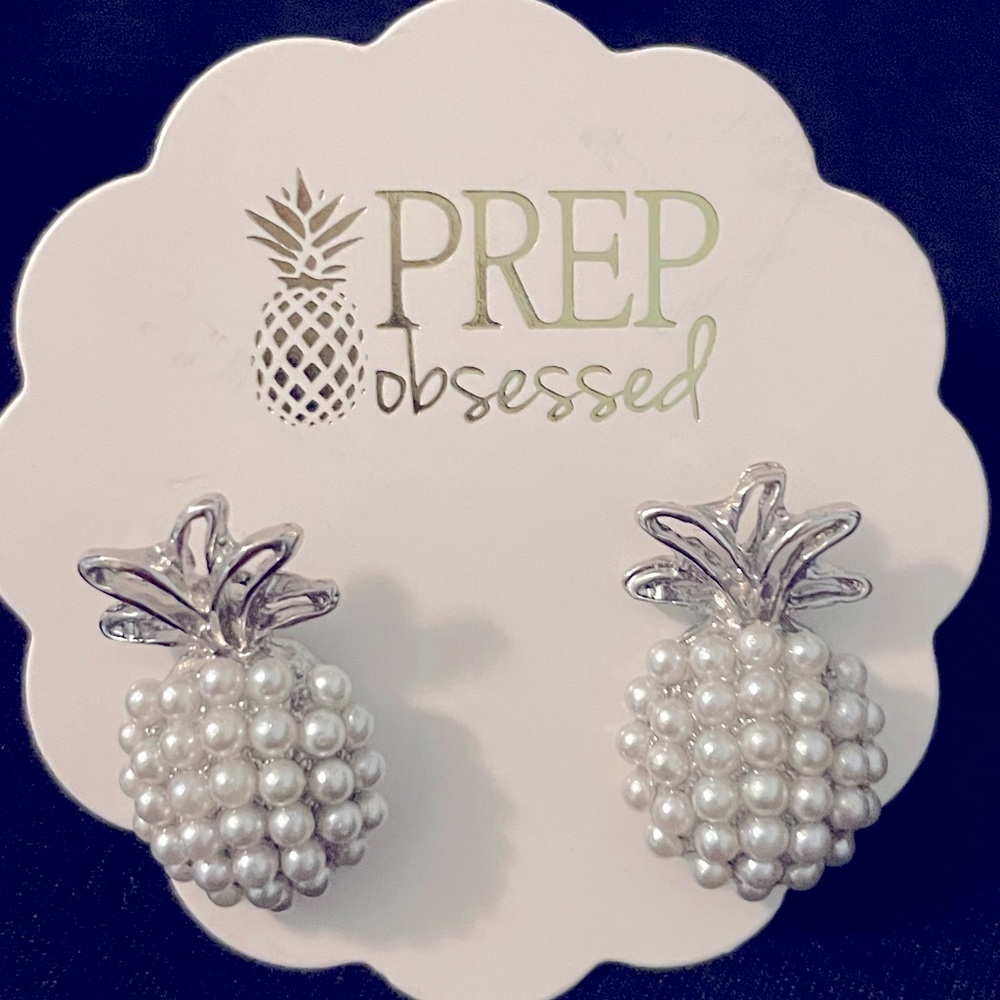 *NEW* Prep Obsessed Pineapple Earrings